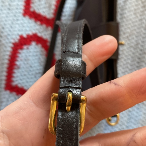 Coach genuine black leather crossbody bag - Picture 8 of 11